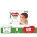 Bỉm/ tã dán Huggies Naturemade size S82 (cho bé từ 4 - 8 kg) - EC - mặt trái