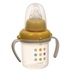 Bình tập uống Combi Step 1 chấm bi vàng nhạt 3641 - mặt trái