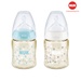 Bình sữa cổ rộng NUK PREMIUM CHOICE+ nhựa PPSU 150ML núm ti S1-M NU35762 - mặt trước
