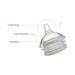 Núm ty Silicone Mamachi Y cut dành cho bé ăn cháo từ 6 tháng tuổi trở lên - hình 6