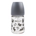 Bình sữa Moyuum màu xám in hình thỏ Rabbit 170ml - mặt sau