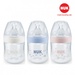 Bình sữa NUK PP Nature Sense 150ml núm ty Silicone S1 - M - mặt trước
