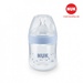 Bình sữa NUK PP Nature Sense 150ml núm ty Silicone S1 - M - mặt sau