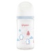 Bình sữa Pigeon PP họa tiết Thu/Đông 240ml - mặt trái