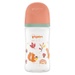 Bình sữa Pigeon PP họa tiết Thu/Đông 240ml - mặt trước