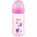 Bình sữa Pigeon PP Plus họa tiết hồng 240ml - mặt trái