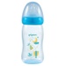 Bình sữa Pigeon PP Plus họa tiết xanh 240ml - mặt trái