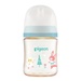 Bình sữa Pigeon PPSU Plus WN3 Nhật Bản in hình thú cưng 160ml - mặt trước