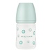 Bình sữa Moyuum thủy tinh bọc silicone Happy more 150ml - mặt trước