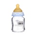 Bình sữa thủy tinh 120ml núm cao su - mặt trước