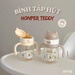 Bình tập hút Honper Teddy HP150 330ml 5M+ (Màu ngẫu nhiên) - mặt trước