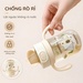 Bình tập hút Honper Teddy HP150 330ml 5M+ (Màu ngẫu nhiên) - góc nghiêng