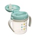 Bình tập uống nước chấm bi bước 3 xanh ngọc Combi Mug 13644 - mặt trái