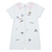 Bộ Body bé gái Neil cộc tay Mamago HN20H 9-12M (Trắng) - mặt trước