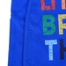 Bộ body bé trai màu xanh in chữ Little Brother - mặt phải