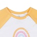Bộ body đùi cộc tay Otis bé gái KidsPlaza ND21H (Trắng - Vàng) - mặt trái