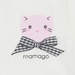 Bộ Body sơ sinh bé gái Neil gấu cộc tay Mamago HN20H 6-9M (Trắng) - mặt sau