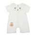 Bộ Body sơ sinh Neil gấu cộc tay cho bé trai Mamago HN20H 9-12M (Trắng) - mặt trái