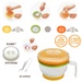 Bộ chế biến đồ ăn dặm Combi - góc nghiêng