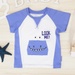 Bộ cộc bé trai in chữ Look me KidsPlaza TT22H (Xanh) - mặt phải
