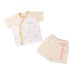 Bộ cộc cài lệch Otis kẻ vàng bé gái KidsPlaza ND22H (Trắng vàng) - mặt trước