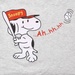 Bộ cộc tay bé trai in hình cún Snoopy HTkids - mặt trái