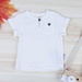 Bộ cộc tay bé trai xô KidsPlaza M21H trắng xanh - mặt trái