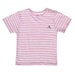 Quần áo sơ sinh cộc tay cài vai Mamago kẻ trắng hồng (6-36M) - mặt trái