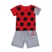 Bộ cotton bé trai in bóng đá HTKids - mặt trước