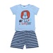 Bộ cotton Lei in hình Sư tử Lazy - mặt trước