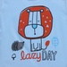 Bộ cotton Lei in hình Sư tử Lazy - mặt sau