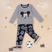 Bộ cotton tay dài in chú chuột Mickey Kiza bé trai - mặt trước
