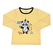 Bộ cotton tay dài in chú gấu trúc Panda Kiza bé trai - mặt trái