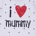 Bộ cotton tay dài in chữ I Love Mummy Kiza bé gái - mặt phải