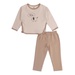 Bộ nỉ da cá bé trai Kids Plaza in hình cún HN21T - mặt trước