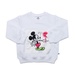 Bộ nỉ da cá bé trai Mamago HT19D in hình Mickey (Trắng xanh) - mặt trái