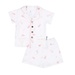 Bộ Pijama xô Bé Gái in hình Thỏ KidsPlaza M21H (Trắng Hồng) - mặt trước