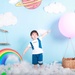 Bộ quần áo bé trai cộc tay Mamago giả gile M19 (Xanh) - mặt trái
