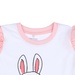 Bộ quần áo cộc tay bé gái KidsPlaza in hình Thỏ Bunny LN21T (Trắng Hồng) - mặt phải