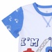 Bộ quần áo cộc tay bé trai KidsPlaza dập in hình chữ I'm Cars TT21H (Trắng Xanh) - mặt sau