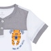 Bộ quần áo cộc tay bé trai KidsPlaza in hình Hổ Roarr LN21T (Trắng) - góc nghiêng