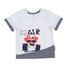 Bộ quần áo cộc tay bé trai KidsPlaza in hình Monster TT21H (Xám) - mặt trái