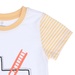Bộ quần áo cộc tay bé trai KidsPlaza in hình Xe Cứu Hỏa Xe LN21T (Trắng Vàng) - mặt sau