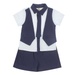 Bộ quần áo cộc tay bé trai Mamago giả Gile cà vạt M20H 4Y (Xanh Navy) - mặt trước