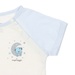 Bộ quần áo cộc tay bé trai Neil gấu cài vai mamago HN20H 6-9M (Trắng) - mặt sau