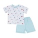 Bộ quần áo cộc tay cài giữa bé trai Otis TKL KidsPlaza ND21H (Trắng Xanh) - mặt trước