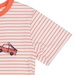 Bộ quần áo cộc tay cài giữa kẻ Otis bé trai KidsPlaza ND21H ( Trắng Cam) - mặt sau