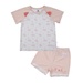 Bộ quần áo cộc tay KidsPlaza in mèo con M24H (Trắng hồng) 12-18M - mặt trước