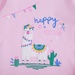 Bộ quần áo dài tay bé gái KidsPlaza happy birthday TT21T (Hồng) - mặt sau