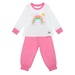 Bộ quần áo dài tay bé gái KIDSPLAZA in hình Cầu Vồng 6Y LN20T (Trắng Hồng) - mặt trước
